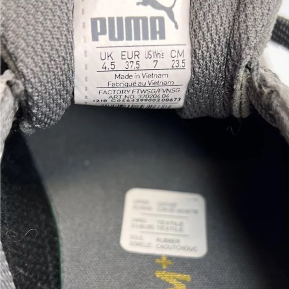 Puma Women's Vikky Soft Foam Comfort Casual Suede Sneakers Grey/White Sz 7 LKNW - Picture 16 of 16